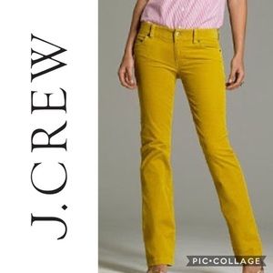 J Crew Mustard Yellow Matchstick Corduroys